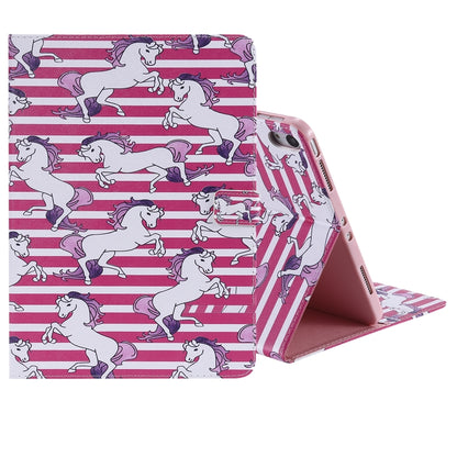 For iPad Pro 11 (2018) Colored Drawing Pattern Horizontal Flip PU Leather Case with Holder & Card Slots & Wallet(Horse) - iPad Pro 11 (2018) Cases by buy2fix | Online Shopping UK | buy2fix