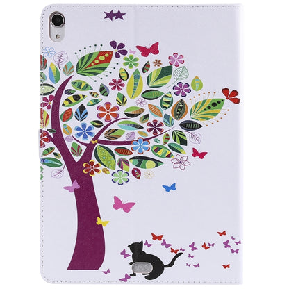 For iPad Pro 11 (2018) Colored Drawing Pattern Horizontal Flip PU Leather Case with Holder & Card Slots & Wallet(Cat and Tree) - iPad Pro 11 (2018) Cases by buy2fix | Online Shopping UK | buy2fix