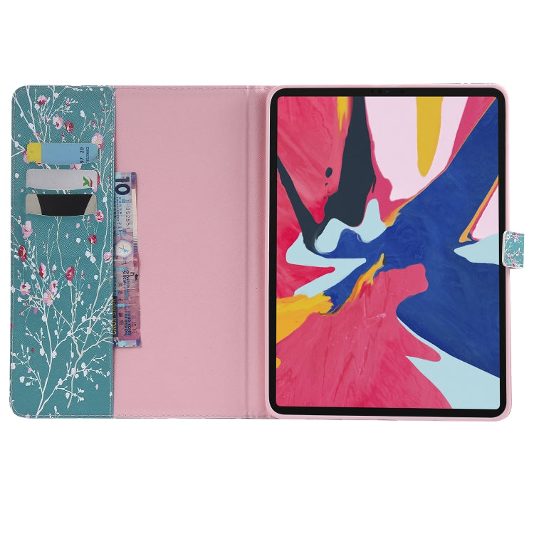 For iPad Pro 11 (2018) Colored Drawing Pattern Horizontal Flip PU Leather Case with Holder & Card Slots & Wallet(Apricot Tree) - iPad Pro 11 (2018) Cases by buy2fix | Online Shopping UK | buy2fix