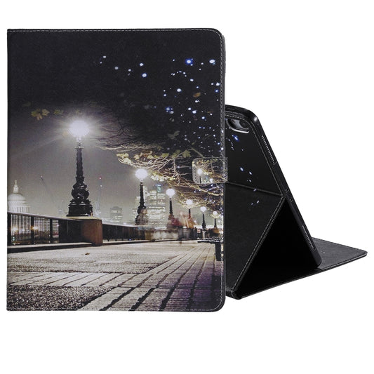 for iPad Pro 12.9 (2018) Colored Drawing Pattern Horizontal Flip PU Leather Case with Holder & Card Slots & Wallet (Cityscape) - iPad Pro 12.9 (2018) Cases by buy2fix | Online Shopping UK | buy2fix