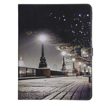 for iPad Pro 12.9 (2018) Colored Drawing Pattern Horizontal Flip PU Leather Case with Holder & Card Slots & Wallet (Cityscape) - iPad Pro 12.9 (2018) Cases by buy2fix | Online Shopping UK | buy2fix