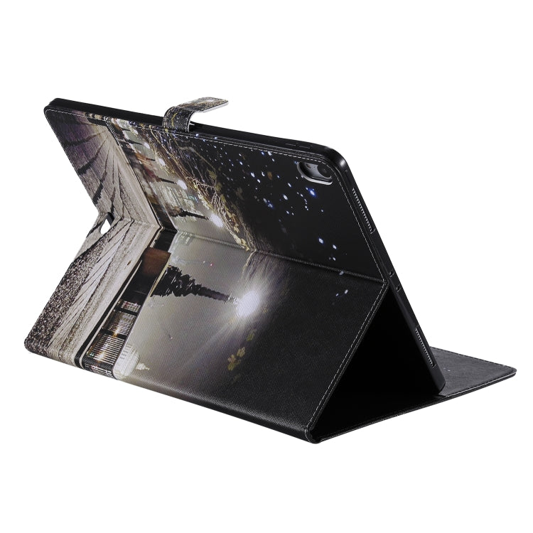 for iPad Pro 12.9 (2018) Colored Drawing Pattern Horizontal Flip PU Leather Case with Holder & Card Slots & Wallet (Cityscape) - iPad Pro 12.9 (2018) Cases by buy2fix | Online Shopping UK | buy2fix