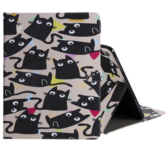 for iPad Pro 12.9 (2018) Colored Drawing Pattern Horizontal Flip PU Leather Case with Holder & Card Slots & Wallet (Little Cat) - iPad Pro 12.9 (2018) Cases by buy2fix | Online Shopping UK | buy2fix