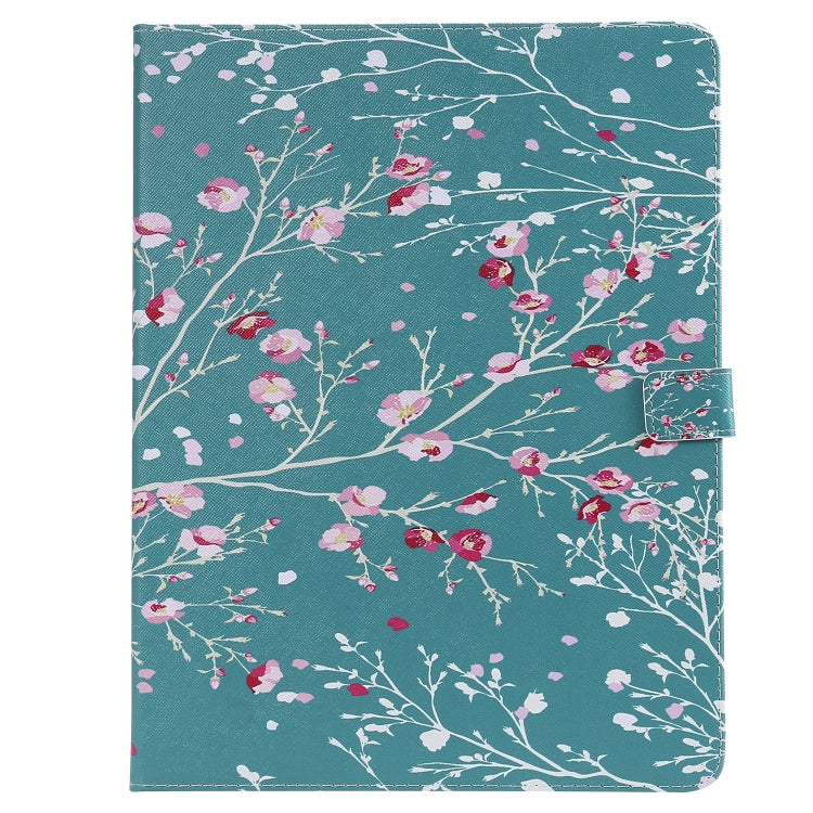 for iPad Pro 12.9 (2018) Colored Drawing Pattern Horizontal Flip PU Leather Case with Holder & Card Slots & Wallet (Apricot Tree) - iPad Pro 12.9 (2018) Cases by buy2fix | Online Shopping UK | buy2fix