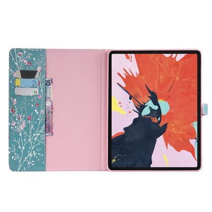 for iPad Pro 12.9 (2018) Colored Drawing Pattern Horizontal Flip PU Leather Case with Holder & Card Slots & Wallet (Apricot Tree) - iPad Pro 12.9 (2018) Cases by buy2fix | Online Shopping UK | buy2fix