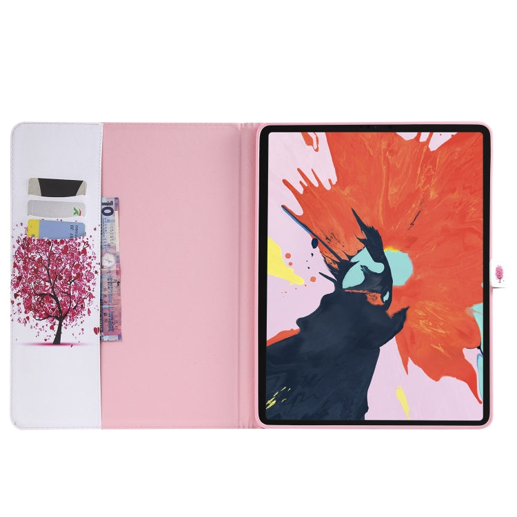 for iPad Pro 12.9 (2018) Colored Drawing Pattern Horizontal Flip PU Leather Case with Holder & Card Slots & Wallet (Colored Tree) - iPad Pro 12.9 (2018) Cases by buy2fix | Online Shopping UK | buy2fix