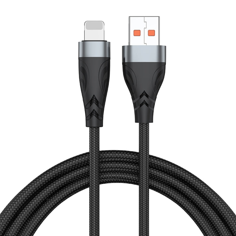ADC-008 13W 2.6A USB to 8 Pin Fast Charge Data Cable, Cable Length:2m(Black Grey) - Normal Style Cable by buy2fix | Online Shopping UK | buy2fix