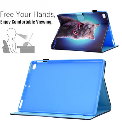 Sewing Pen Slot Leather Tablet Case For iPad 9.7 2018 & 2017(Bow Tie Cat) - iPad 9.7 (2018) & (2017) Cases by buy2fix | Online Shopping UK | buy2fix