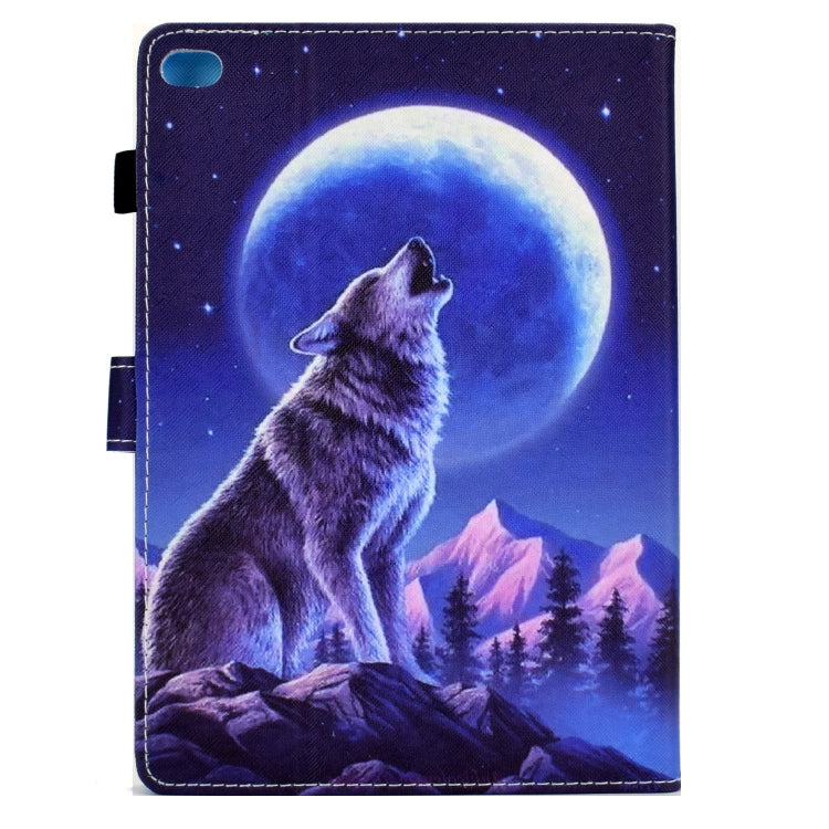 Sewing Pen Slot Leather Tablet Case For iPad 9.7 2018 & 2017(Night Wolf) - iPad 9.7 (2018) & (2017) Cases by buy2fix | Online Shopping UK | buy2fix