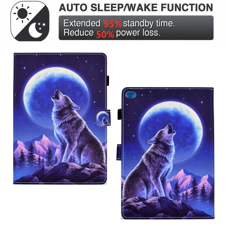 Sewing Pen Slot Leather Tablet Case For iPad 9.7 2018 & 2017(Night Wolf) - iPad 9.7 (2018) & (2017) Cases by buy2fix | Online Shopping UK | buy2fix