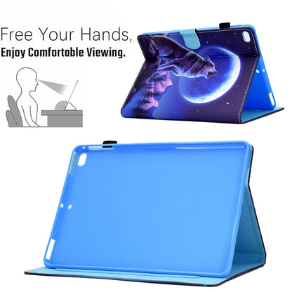 Sewing Pen Slot Leather Tablet Case For iPad 9.7 2018 & 2017(Night Wolf) - iPad 9.7 (2018) & (2017) Cases by buy2fix | Online Shopping UK | buy2fix