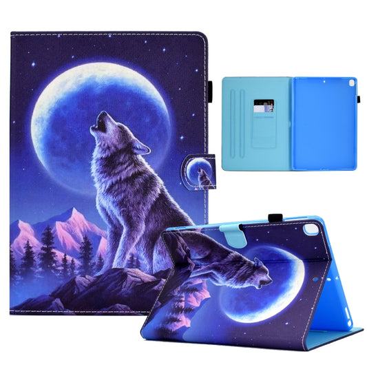 For iPad 10.2 2020 & 2019 Sewing Pen Slot Leather Tablet Case(Night Wolf) - iPad 10.2 Cases by buy2fix | Online Shopping UK | buy2fix