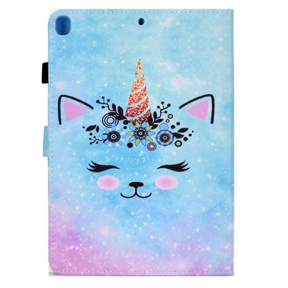 For iPad 10.2 2020 & 2019 Sewing Pen Slot Leather Tablet Case(Wildebeest) - iPad 10.2 Cases by buy2fix | Online Shopping UK | buy2fix