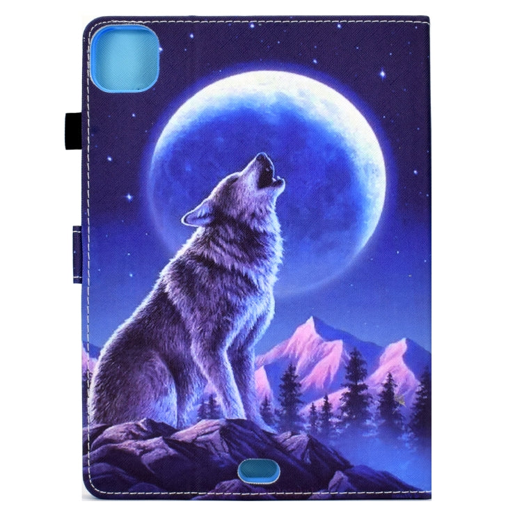 For iPad Pro 11 2022 / 2021 / 2020 Sewing Pen Slot Leather Tablet Case(Night Wolf) - iPad Pro 11 (2022/2021) Cases by buy2fix | Online Shopping UK | buy2fix