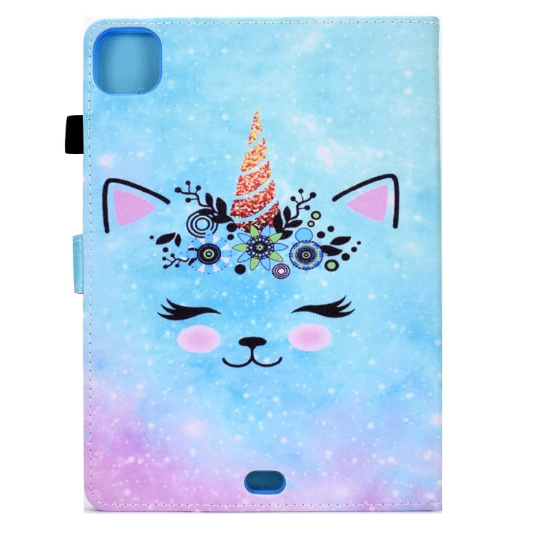 For iPad Pro 11 2022 / 2021 / 2020 Sewing Pen Slot Leather Tablet Case(Wildebeest) - iPad Pro 11 (2022/2021) Cases by buy2fix | Online Shopping UK | buy2fix