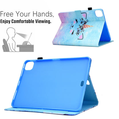 For iPad Pro 11 2022 / 2021 / 2020 Sewing Pen Slot Leather Tablet Case(Wildebeest) - iPad Pro 11 (2022/2021) Cases by buy2fix | Online Shopping UK | buy2fix
