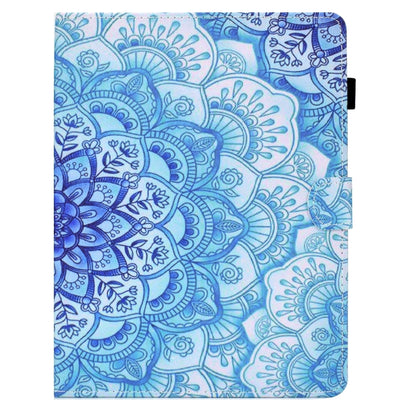 For 7 inch Tablet Electric Pressed TPU Leather Tablet Case(Green Flower) - 7 inch by buy2fix | Online Shopping UK | buy2fix
