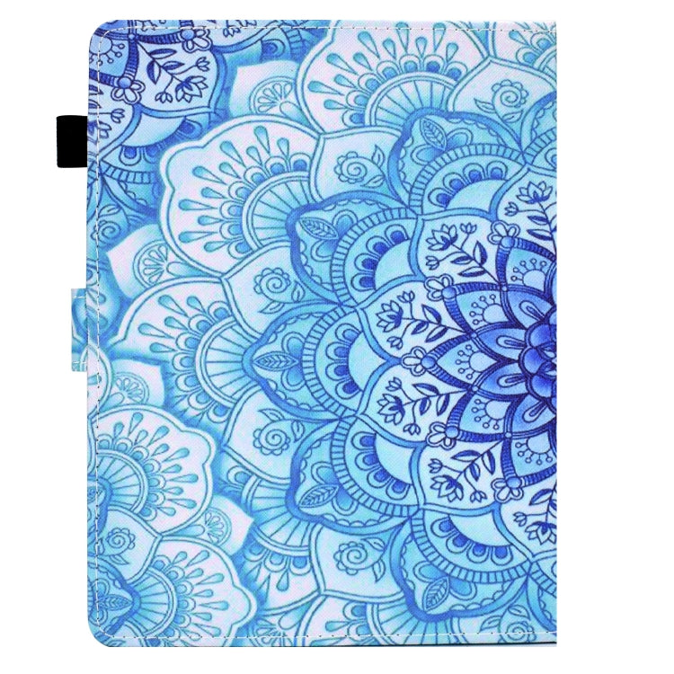 For 7 inch Tablet Electric Pressed TPU Leather Tablet Case(Green Flower) - 7 inch by buy2fix | Online Shopping UK | buy2fix