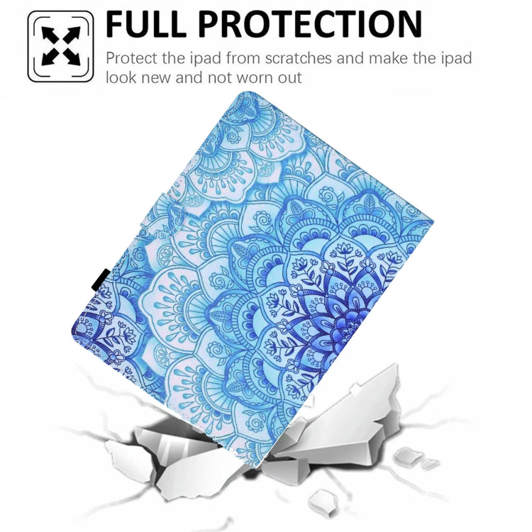 For 7 inch Tablet Electric Pressed TPU Leather Tablet Case(Green Flower) - 7 inch by buy2fix | Online Shopping UK | buy2fix
