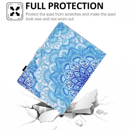 For 7 inch Tablet Electric Pressed TPU Leather Tablet Case(Green Flower) - 7 inch by buy2fix | Online Shopping UK | buy2fix