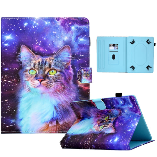For 7 inch Tablet Electric Pressed TPU Leather Tablet Case(Star Cat) - 7 inch by buy2fix | Online Shopping UK | buy2fix