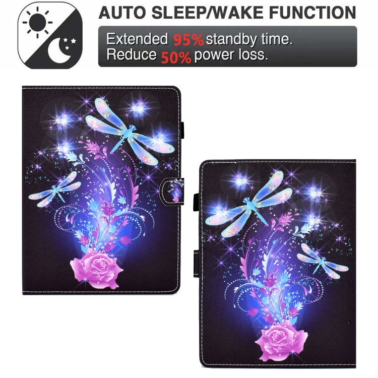 For 8 inch Tablet Electric Pressed TPU Leather Tablet Case(Butterfly) - 8 inch by buy2fix | Online Shopping UK | buy2fix