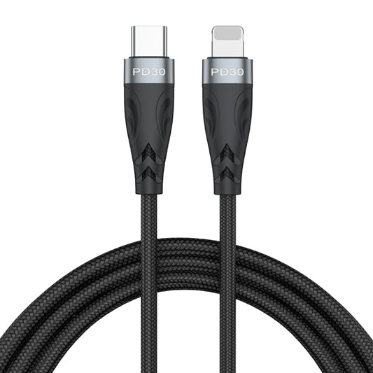 ADC-008 30W USB-C / Type-C to 8 Pin Fast Charge Data Cable, Cable Length:2m(Black Grey) - 2 in 1 Cable by buy2fix | Online Shopping UK | buy2fix