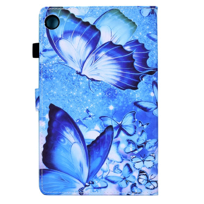 For Samsung Galaxy Tab A8 Sewing Pen Slot Leather Tablet Case(Butterflies) by buy2fix