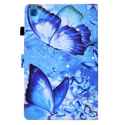 For Samsung Galaxy Tab A 10.1 2019 T510 Sewing Pen Slot Leather Tablet Case(Butterflies) by buy2fix
