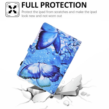 For Samsung Galaxy Tab A 10.1 2019 T510 Sewing Pen Slot Leather Tablet Case(Butterflies) by buy2fix
