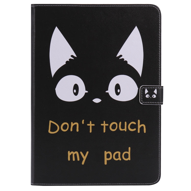 For iPad 5 & 6 Colored Drawing Pattern Horizontal Flip PU Leather Case with Holder & Card Slots & Wallet & Sleep / Wake-up Function(Cat Ears) - More iPad Cases by buy2fix | Online Shopping UK | buy2fix