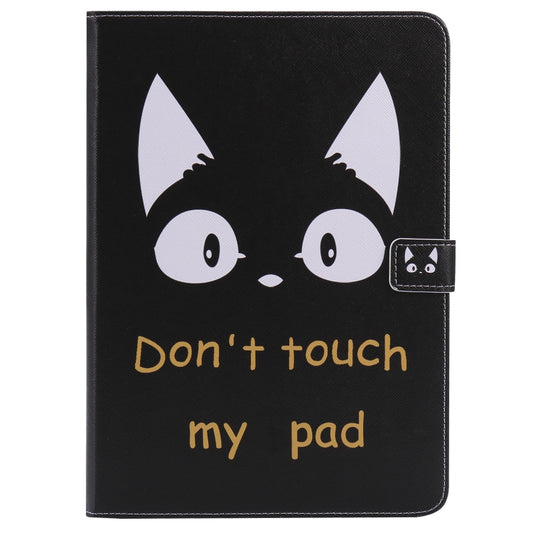 For iPad 5 & 6 Colored Drawing Pattern Horizontal Flip PU Leather Case with Holder & Card Slots & Wallet & Sleep / Wake-up Function(Cat Ears) - More iPad Cases by buy2fix | Online Shopping UK | buy2fix