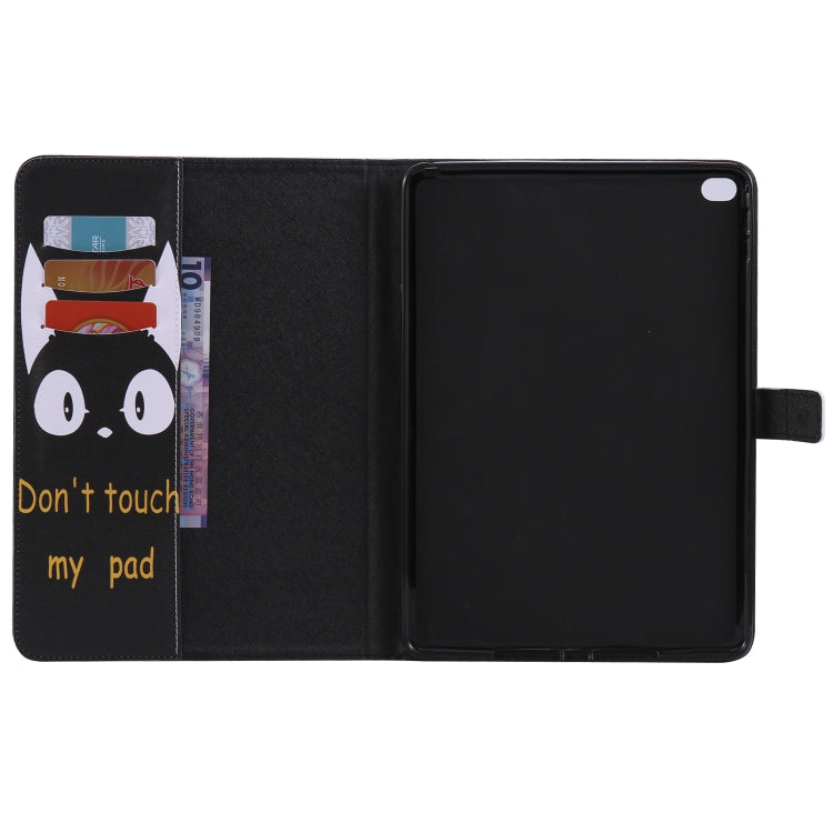 For iPad 5 & 6 Colored Drawing Pattern Horizontal Flip PU Leather Case with Holder & Card Slots & Wallet & Sleep / Wake-up Function(Cat Ears) - More iPad Cases by buy2fix | Online Shopping UK | buy2fix