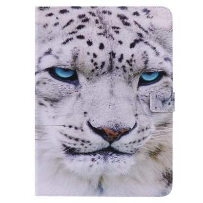 For iPad 5 & 6 Colored Drawing Pattern Horizontal Flip PU Leather Case with Holder & Card Slots & Wallet & Sleep / Wake-up Function(White Panther) - More iPad Cases by buy2fix | Online Shopping UK | buy2fix