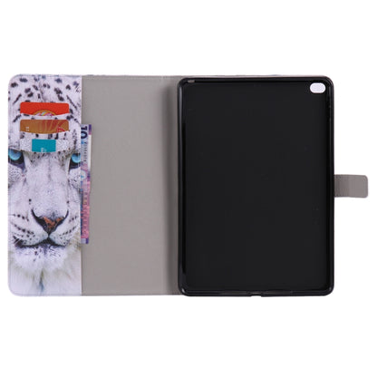 For iPad 5 & 6 Colored Drawing Pattern Horizontal Flip PU Leather Case with Holder & Card Slots & Wallet & Sleep / Wake-up Function(White Panther) - More iPad Cases by buy2fix | Online Shopping UK | buy2fix
