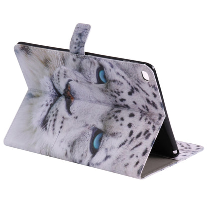 For iPad 5 & 6 Colored Drawing Pattern Horizontal Flip PU Leather Case with Holder & Card Slots & Wallet & Sleep / Wake-up Function(White Panther) - More iPad Cases by buy2fix | Online Shopping UK | buy2fix