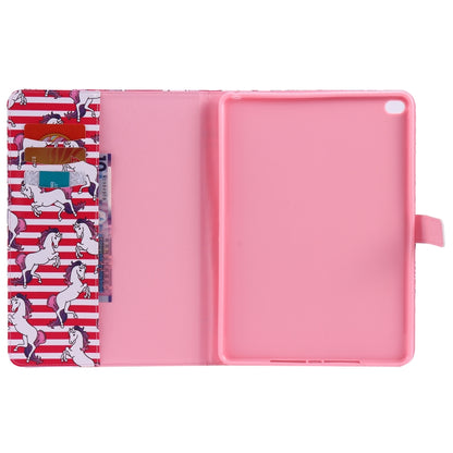 For iPad 5 & 6 Colored Drawing Pattern Horizontal Flip PU Leather Case with Holder & Card Slots & Wallet & Sleep / Wake-up Function(Horse) - More iPad Cases by buy2fix | Online Shopping UK | buy2fix