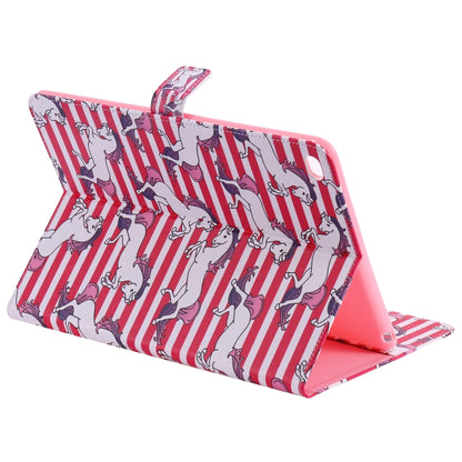 For iPad 5 & 6 Colored Drawing Pattern Horizontal Flip PU Leather Case with Holder & Card Slots & Wallet & Sleep / Wake-up Function(Horse) - More iPad Cases by buy2fix | Online Shopping UK | buy2fix