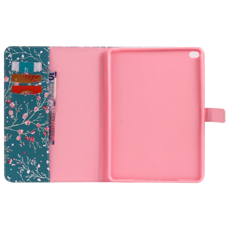 For iPad 5 & 6 Colored Drawing Pattern Horizontal Flip PU Leather Case with Holder & Card Slots & Wallet & Sleep / Wake-up Function(Apricot Tree) - More iPad Cases by buy2fix | Online Shopping UK | buy2fix