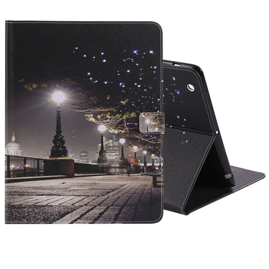 Colored Drawing Pattern Horizontal Flip PU Leather Case with Holder & Card Slots & Wallet & Sleep / Wake-up Function(Cityscape) - iPad 4 & 3 & 2 Cases by buy2fix | Online Shopping UK | buy2fix