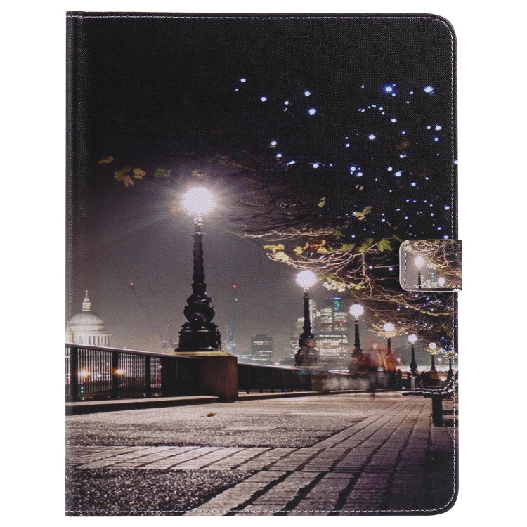 Colored Drawing Pattern Horizontal Flip PU Leather Case with Holder & Card Slots & Wallet & Sleep / Wake-up Function(Cityscape) - iPad 4 & 3 & 2 Cases by buy2fix | Online Shopping UK | buy2fix