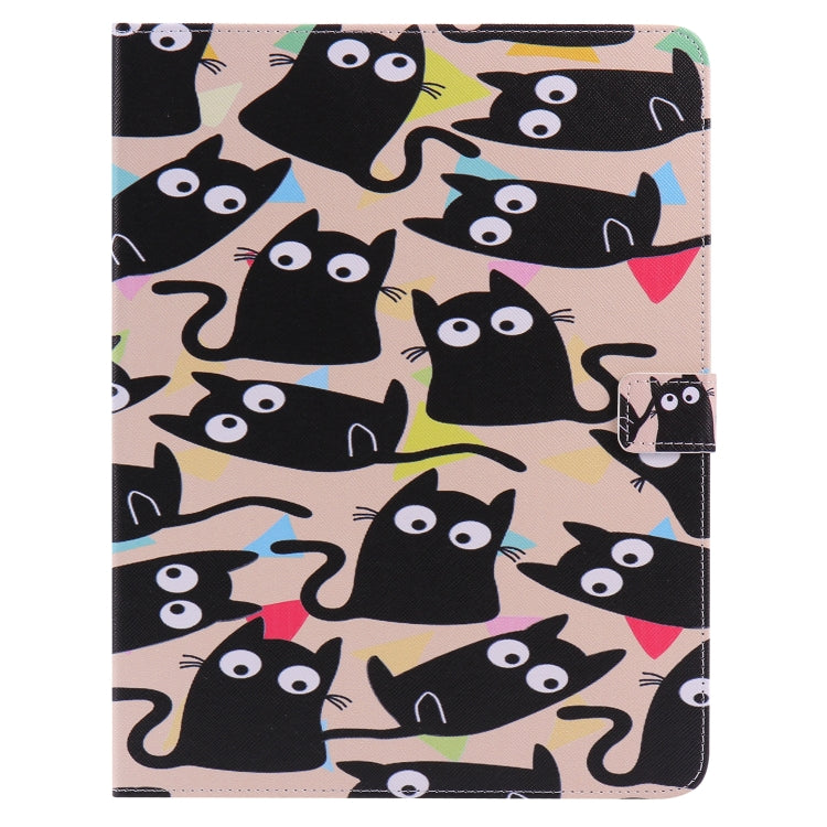 Colored Drawing Pattern Horizontal Flip PU Leather Case with Holder & Card Slots & Wallet & Sleep / Wake-up Function(Little Cat) - iPad 4 & 3 & 2 Cases by buy2fix | Online Shopping UK | buy2fix