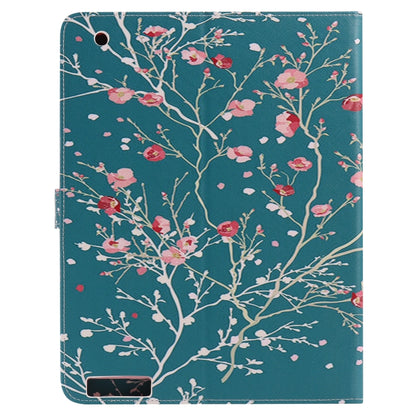 Colored Drawing Pattern Horizontal Flip PU Leather Case with Holder & Card Slots & Wallet & Sleep / Wake-up Function(Apricot Tree) - iPad 4 & 3 & 2 Cases by buy2fix | Online Shopping UK | buy2fix