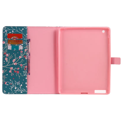 Colored Drawing Pattern Horizontal Flip PU Leather Case with Holder & Card Slots & Wallet & Sleep / Wake-up Function(Apricot Tree) - iPad 4 & 3 & 2 Cases by buy2fix | Online Shopping UK | buy2fix