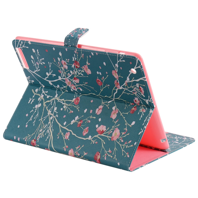 Colored Drawing Pattern Horizontal Flip PU Leather Case with Holder & Card Slots & Wallet & Sleep / Wake-up Function(Apricot Tree) - iPad 4 & 3 & 2 Cases by buy2fix | Online Shopping UK | buy2fix