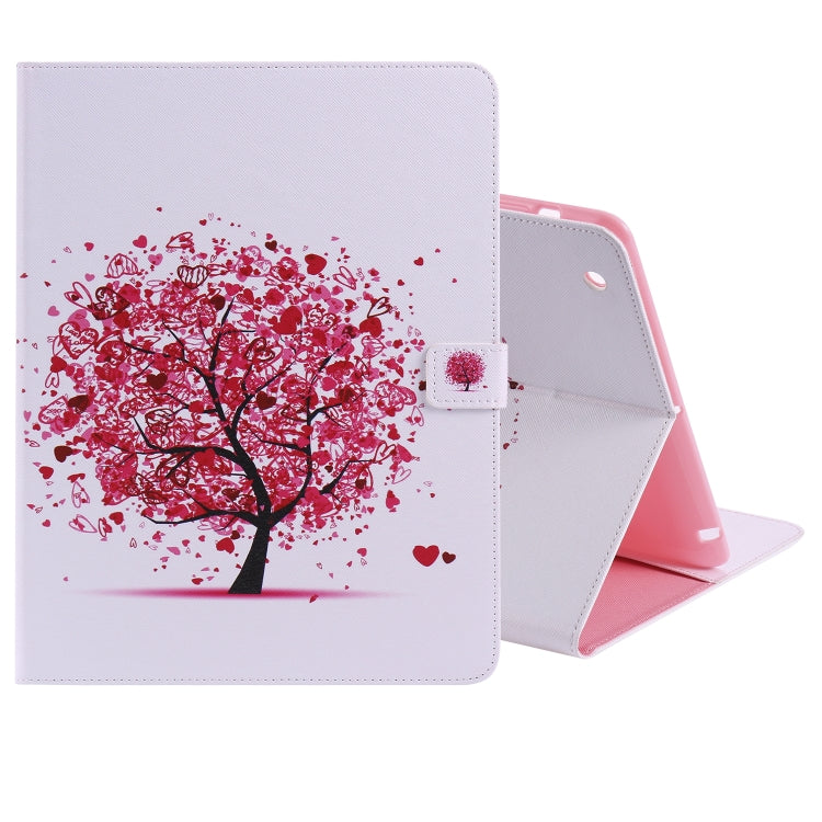 Colored Drawing Pattern Horizontal Flip PU Leather Case with Holder & Card Slots & Wallet & Sleep / Wake-up Function(Colored Tree) - iPad 4 & 3 & 2 Cases by buy2fix | Online Shopping UK | buy2fix