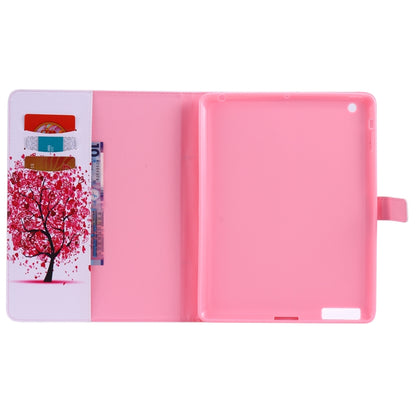 Colored Drawing Pattern Horizontal Flip PU Leather Case with Holder & Card Slots & Wallet & Sleep / Wake-up Function(Colored Tree) - iPad 4 & 3 & 2 Cases by buy2fix | Online Shopping UK | buy2fix