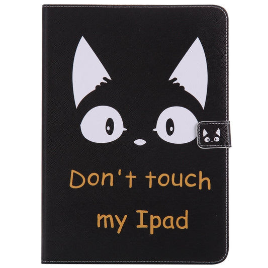 Colored Drawing Pattern Horizontal Flip PU Leather Case with Holder & Card Slots & Wallet & Sleep / Wake-up Function(Cat Ears) - iPad 9.7 (2018) & (2017) Cases by buy2fix | Online Shopping UK | buy2fix