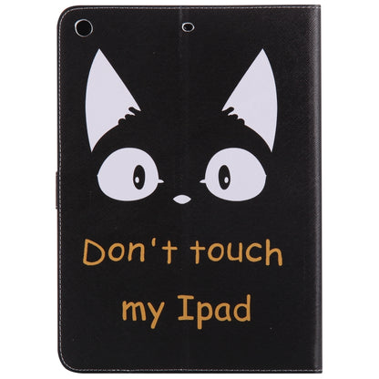 Colored Drawing Pattern Horizontal Flip PU Leather Case with Holder & Card Slots & Wallet & Sleep / Wake-up Function(Cat Ears) - iPad 9.7 (2018) & (2017) Cases by buy2fix | Online Shopping UK | buy2fix