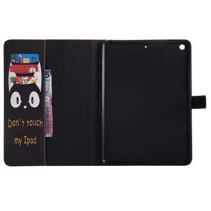 Colored Drawing Pattern Horizontal Flip PU Leather Case with Holder & Card Slots & Wallet & Sleep / Wake-up Function(Cat Ears) - iPad 9.7 (2018) & (2017) Cases by buy2fix | Online Shopping UK | buy2fix